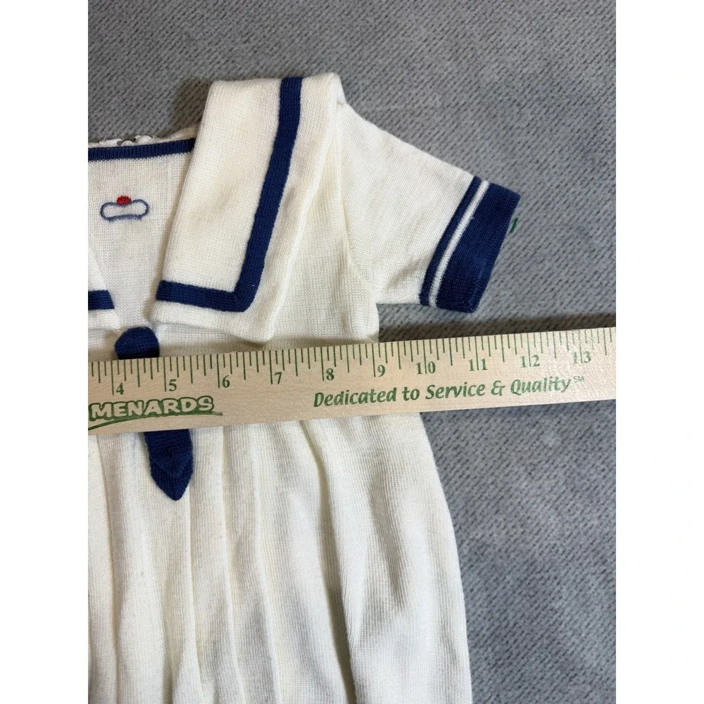 Vintage Fried Knit Children's Sailor Romper One Piece